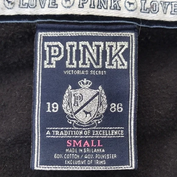 Pink Victoria’s Secret - Vintage ☮️ Fleece Hoodie - Picture 8 of 9